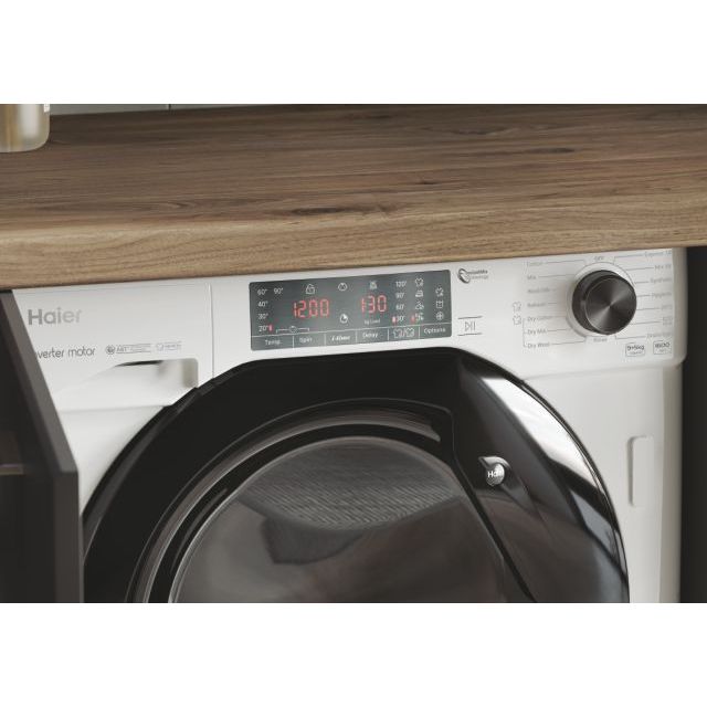 Series 4 HWDQ90B416FWB | Washer dryers | Haier